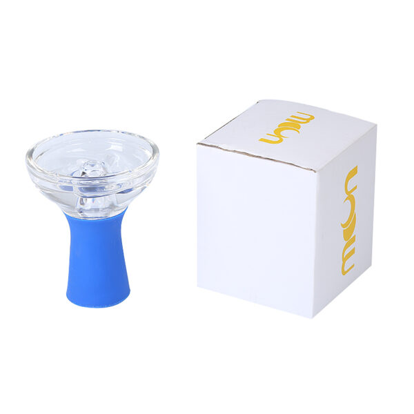 Glass Silicone Hookah Bowl Deep Extra Large Medium Beautiful Crystal Hookah - Image 5
