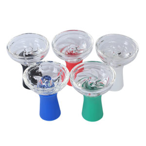 Glass Silicone Hookah Bowl Deep Extra Large Medium Beautiful Crystal Hookah