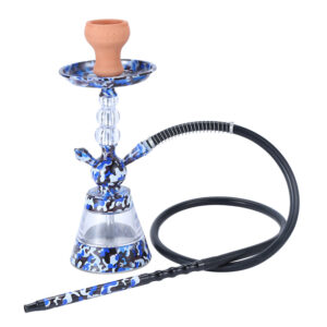 Painted Hookah Combo Set Shisha Kit with metal Acrylic Base