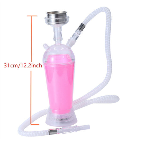 Acrylic Led Hookah Shisha Cup Hookah Portable Small Hookah Shining - Image 2