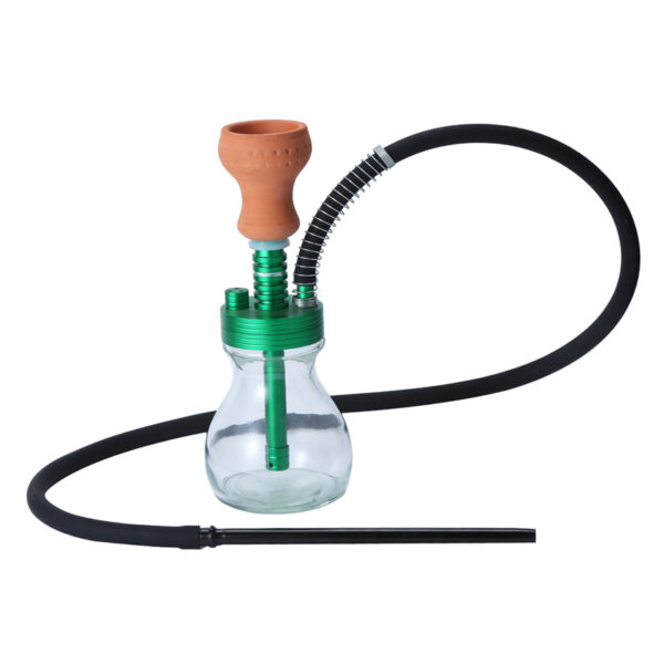 Portable Mini Hookah With Bag Modern Design Shisha Kit Thickened Glass - Image 3
