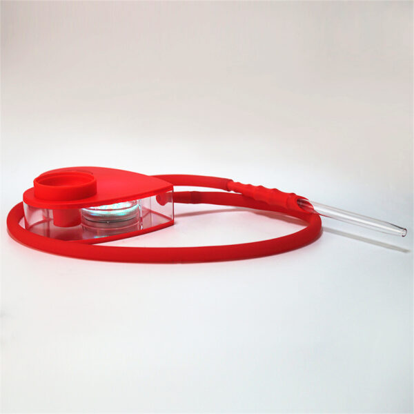 Heart-shaped Hookah LED Egyptian Hookah Smoking Shisha Set Acrylic With Light - Image 6