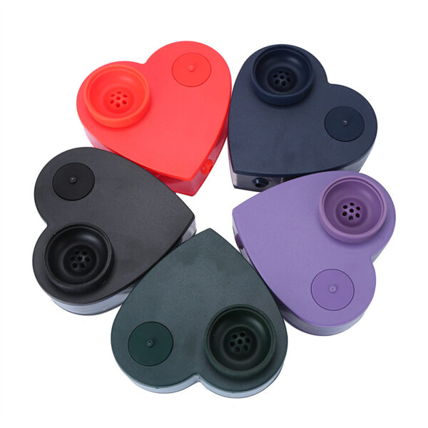 Heart-shaped Hookah LED Egyptian Hookah Smoking Shisha Set Acrylic With Light - Image 5