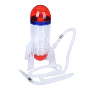 Wholesale Portable Acrylic Rocket Hookah with LED Light Plastic Pipe