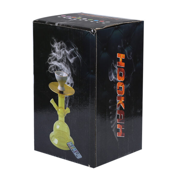 Portable Colored Smoke E Hookah Acrylic Cute LED Hookah - Image 5