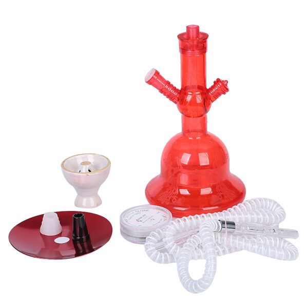 Portable Colored Smoke E Hookah Acrylic Cute LED Hookah - Image 3
