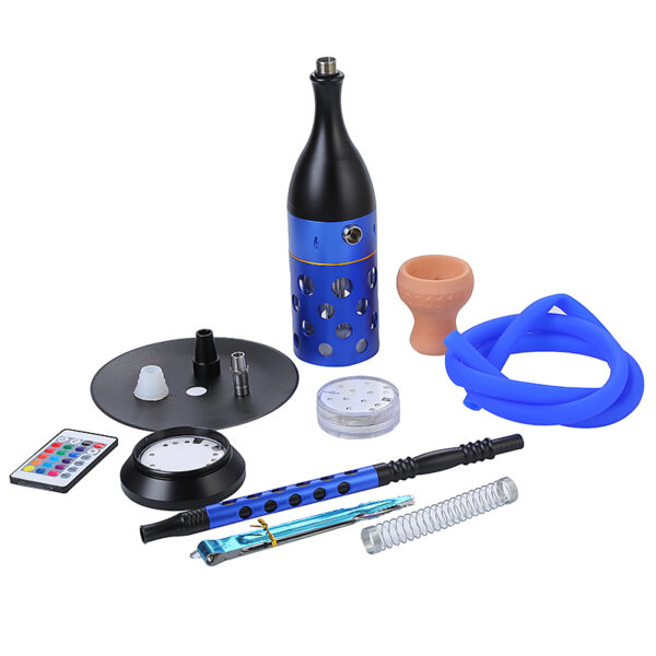 Wholesale Custom Colored Smoke Nargile Portable Led Shisha Set - Image 3