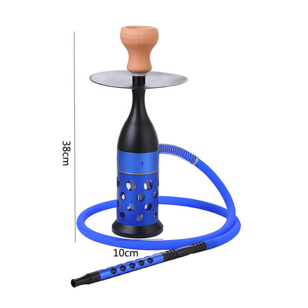 Wholesale Custom Colored Smoke Nargile Portable Led Shisha Set - Image 2