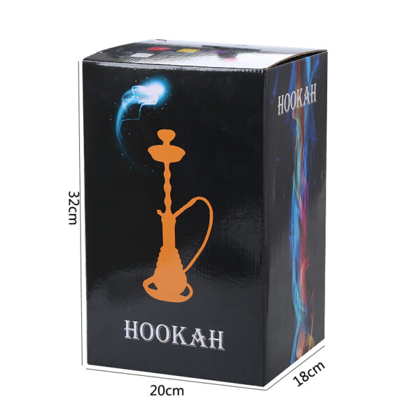Wholesale Custom Colored Smoke Nargile Portable Led Shisha Set - Image 5