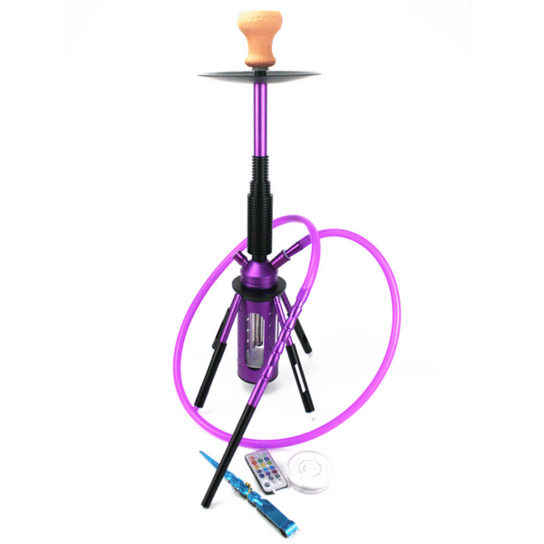 Luxury Big Rocket Shape Hookah Set With LED Light - Image 3
