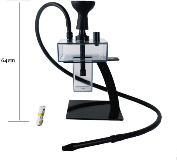 Hookah Set Premium Acrylic Micro Modern Bubble Cube T-Shaped Hookah - Image 2