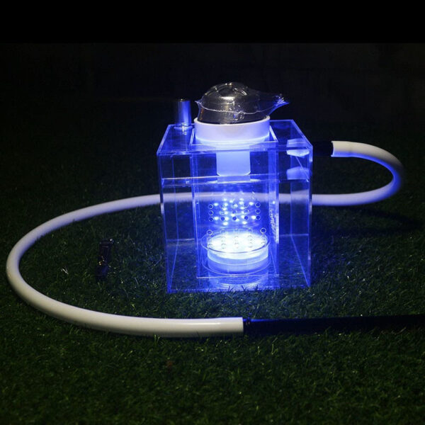 Wholesale Acrylic Square Hookah with LED Light Box Shisha - Image 6