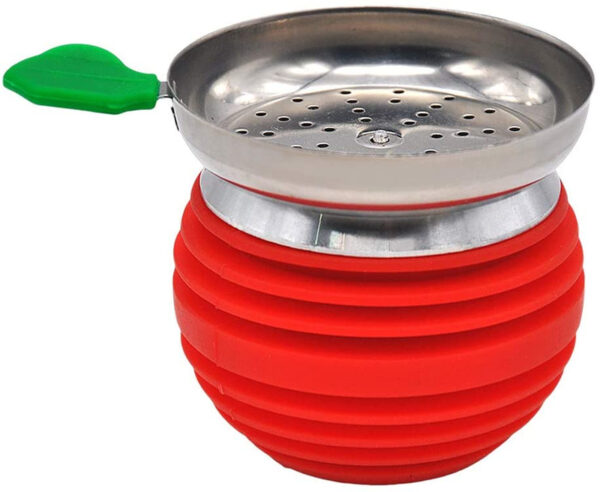 Hookah Bowl with Charcoal Holder Silicone Stainless Steel 3.3inch Height 3inch Diameter Shisha Hookah Set - Image 5