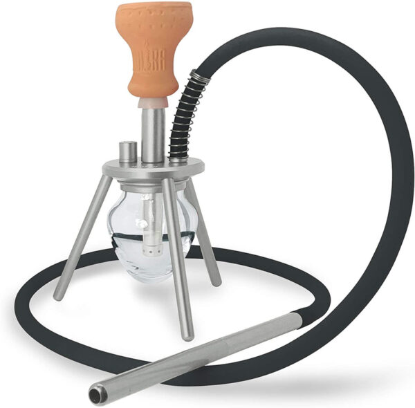 Arab Hookah Spider Shisha Narguile Aluminum Three Legged Tripod - Image 4