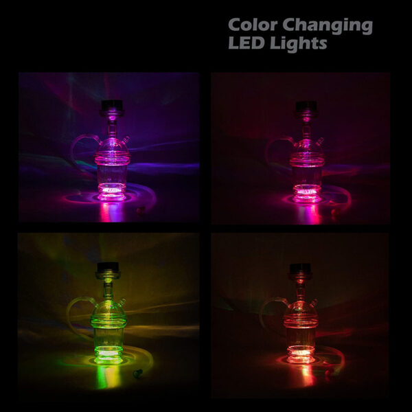Acrylic Portable Car Hookah Shisha LED Hookah Mini Cup Hookah - Image 6