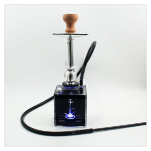 Wholesale Acrylic Cube Shisha Portable Square Shisha with Led Light