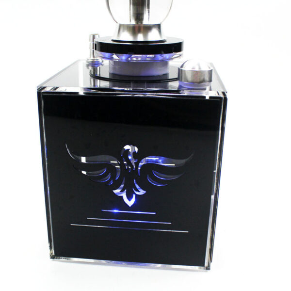 Wholesale Acrylic Cube Shisha Portable Square Shisha with Led Light - Image 4