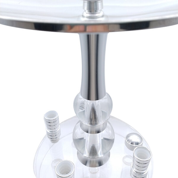 Gatling Hookah Set 4 Hose Colorful LED Light Acrylic Shisha Nargiule - Image 4