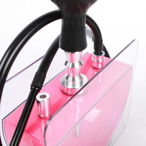Single Hose Acrylic Square Hookah - Image 4