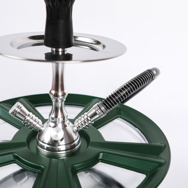 New Design Acrylic Wheel Hub Felgen Shisha with LED Rims Hookah - Image 5