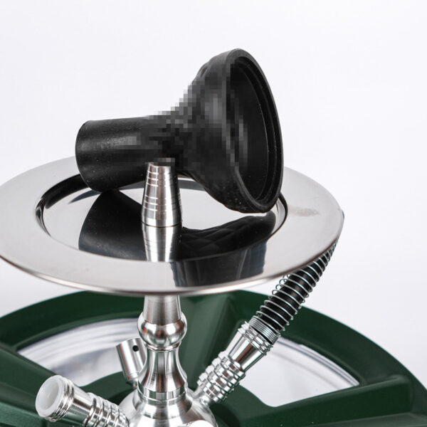 New Design Acrylic Wheel Hub Felgen Shisha with LED Rims Hookah - Image 6