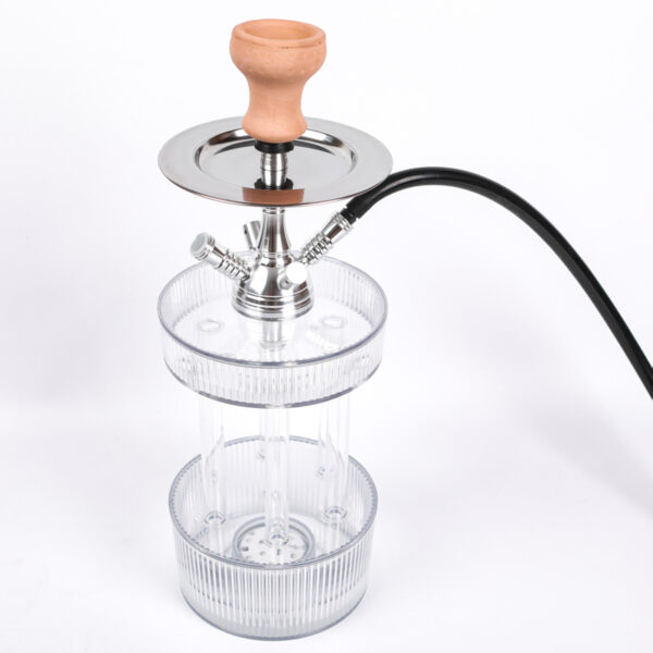 Portable Gatling Hookah 2 Hoses Gatling Acrylic Shisha LED - Image 6