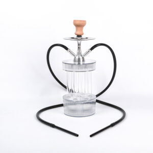 Portable Gatling Hookah 2 Hoses Gatling Acrylic Shisha LED