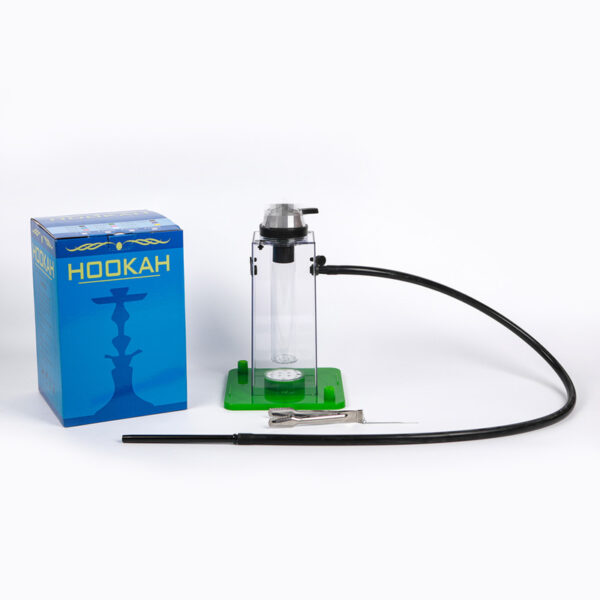 Square E Hookah Acrylic Electronic Square Head Hookah with LED Light