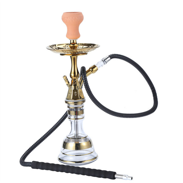 Fancy Glass Hookah Shesha Shisha Stainless Steel Hokah - Image 3