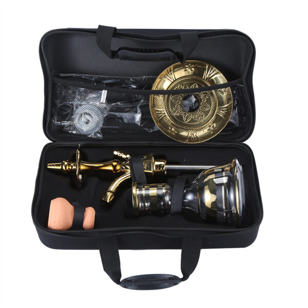 Fancy Glass Hookah Shesha Shisha Stainless Steel Hokah - Image 5