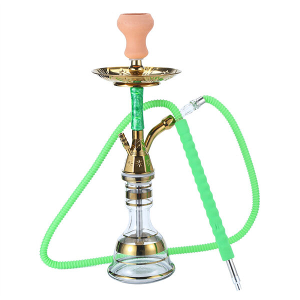 New Design Luxury Zinc Aluminium Alloy Resin Travel Hookah Shisha Egypt Hookah