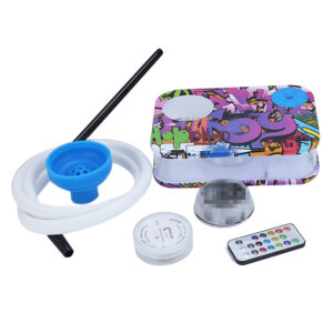 Plastic Smoking Book Hookah with LED