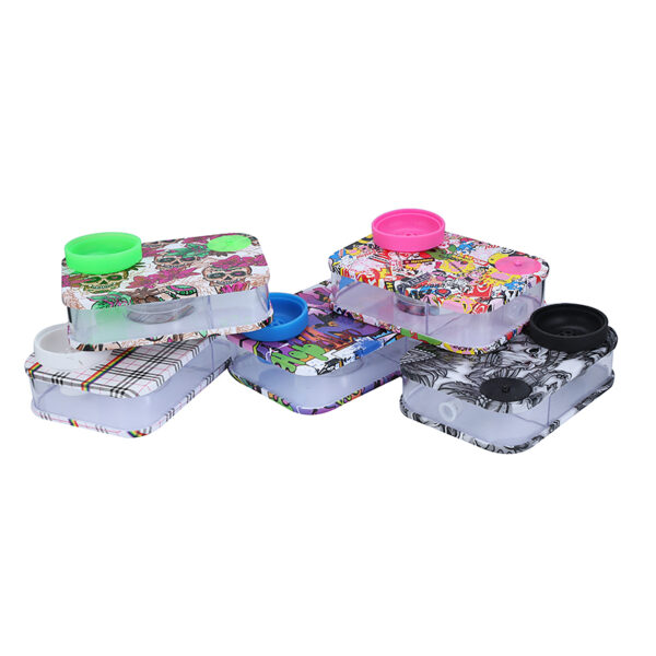 Plastic Smoking Book Hookah with LED - Image 3