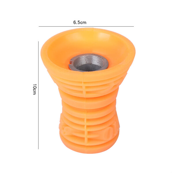 Hookah Bowl Set Silicone Hookah Bowl with Stainless Steel Charcoal Holder Heat Management Device - Image 4