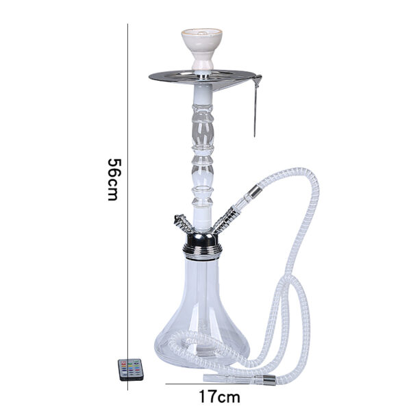 High Quality Portable Acrylic Shisha with LED Light - Image 2