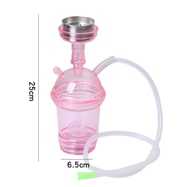 Acrylic Portable Car Hookah Shisha LED Hookah Mini Cup Hookah - Image 2
