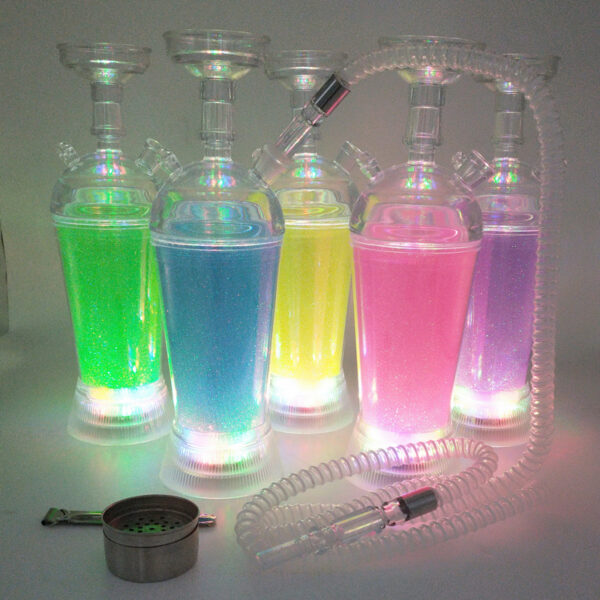 Acrylic Led Hookah Shisha Cup Hookah Portable Small Hookah Shining - Image 6